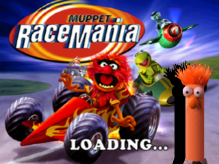 Muppet Race Mania title screen for Playstation